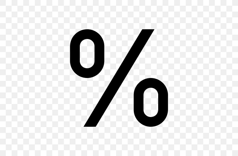 Percent Sign Percentage Symbol Equals Sign, PNG, 540x540px, Percent Sign, Area, At Sign, Black And White, Brand Download Free
