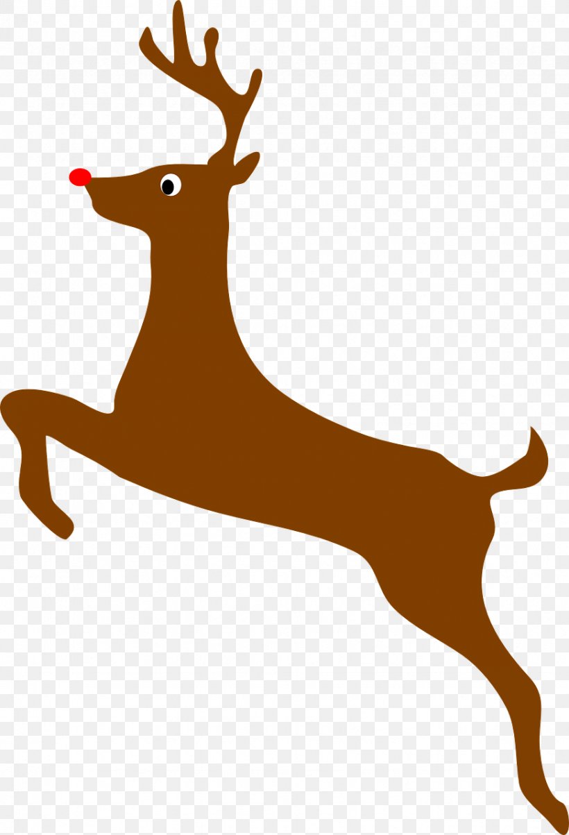 White-tailed Deer Clip Art Rudolph Reindeer, PNG, 872x1280px, Deer, Animal Figure, Art, Canidae, Christmas Day Download Free