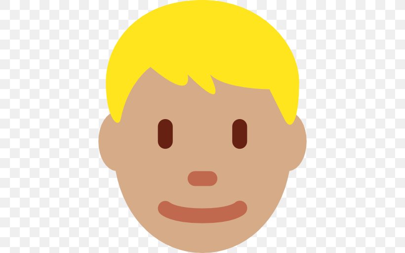 Blond Emoji Human Skin Color Dark Skin, PNG, 512x512px, Blond, Boy, Cartoon, Cheek, Child Download Free