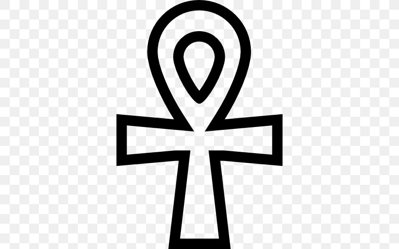 Icon Design Graphic Design Ankh, PNG, 512x512px, Icon Design, Ankh, Area, Black And White, Cross Download Free