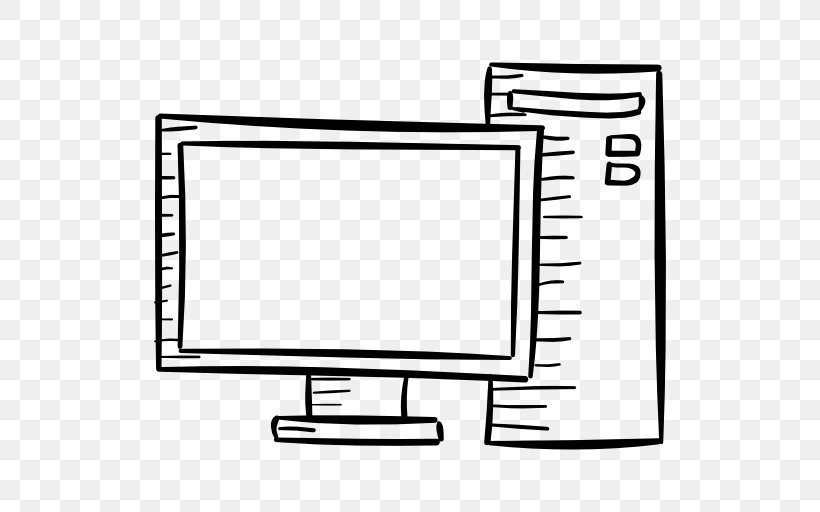 Computer Monitors Black And White Host, PNG, 512x512px, Computer Monitors, Area, Black And White, Brand, Computer Download Free