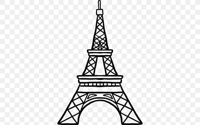 Eiffel Tower Clip Art, PNG, 512x512px, Eiffel Tower, Art In Paris, Black And White, Drawing, Landmark Download Free