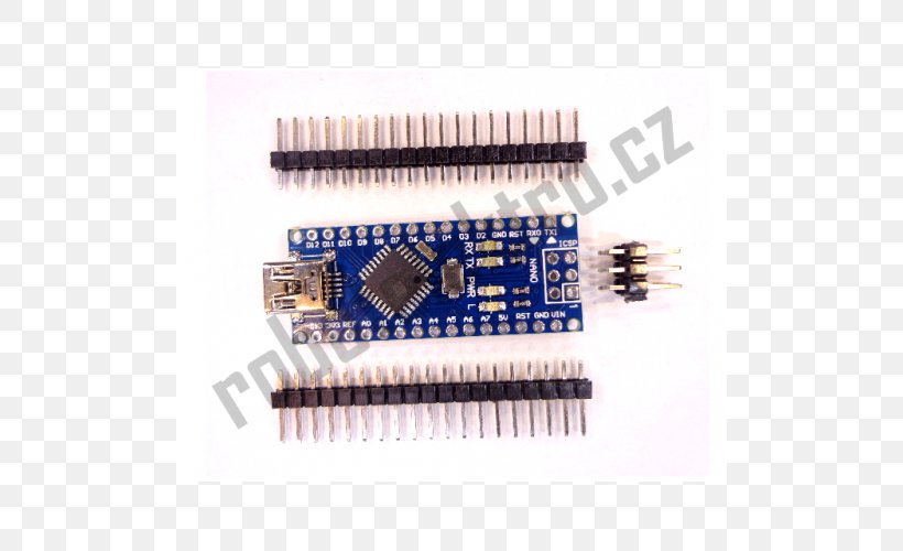 Microcontroller Hardware Programmer Transistor Electronics Capacitor, PNG, 500x500px, Microcontroller, Capacitor, Circuit Component, Computer Hardware, Electrical Connector Download Free