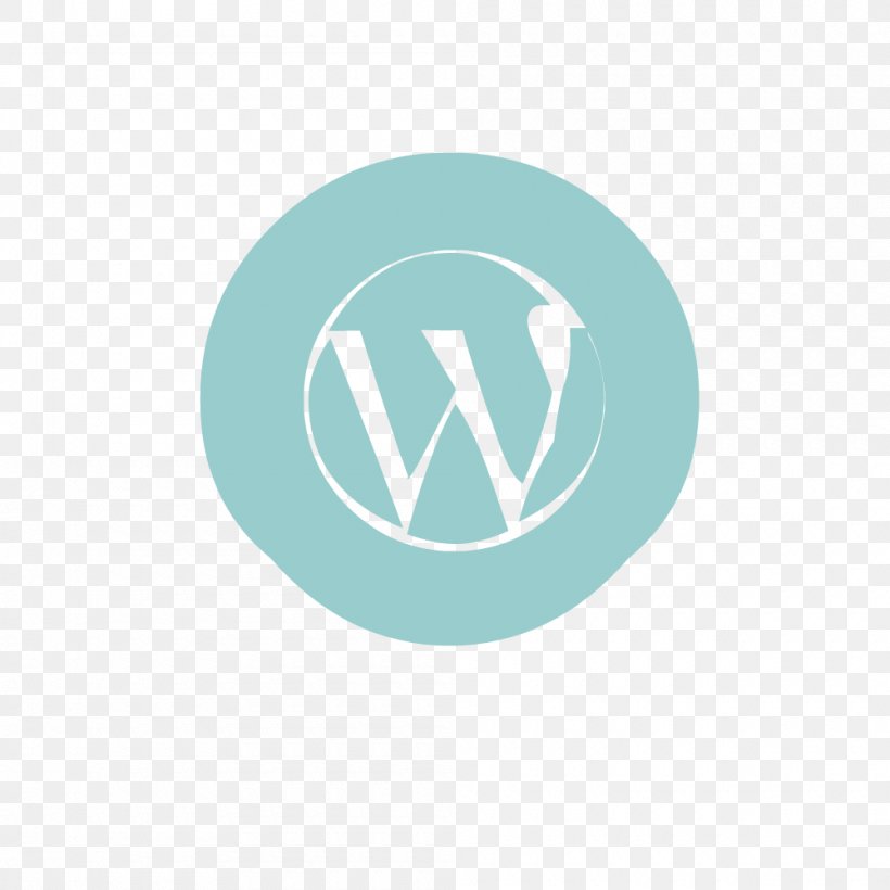 Wordpress Logo ., PNG, 1000x1000px, Logo, Aqua, Brand, Oval, Turquoise Download Free