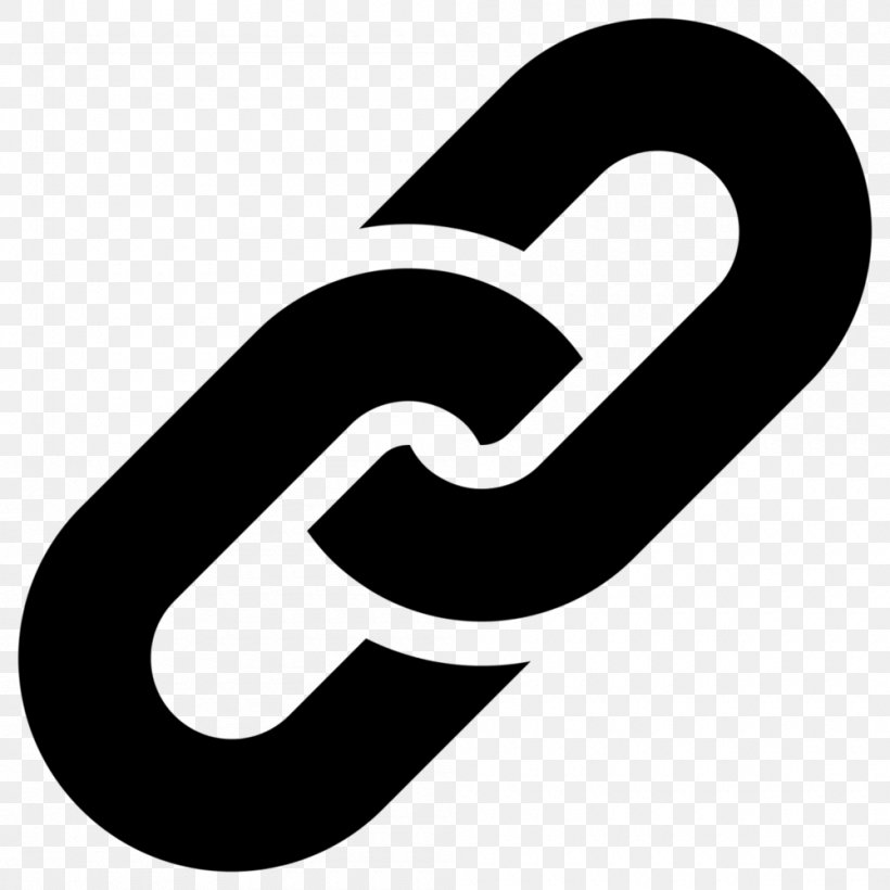 Hyperlink Symbol, PNG, 1000x1000px, Hyperlink, Area, Black And White, Brand, Font Awesome Download Free