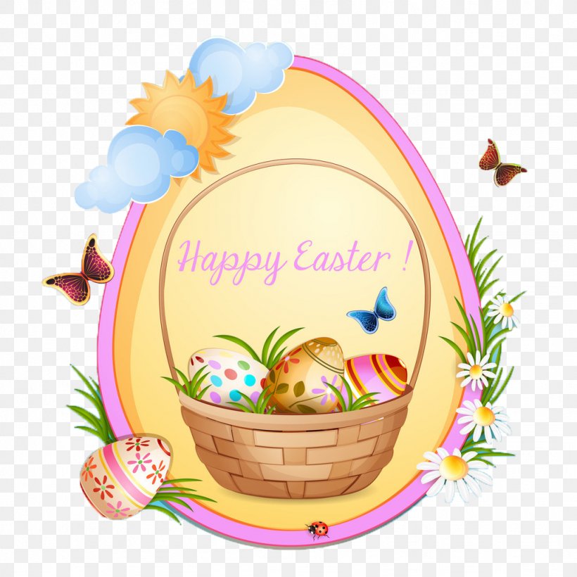 Easter Bunny Easter Egg Illustration, PNG, 1024x1024px, Easter Bunny, Art, Basket, Easter, Easter Egg Download Free