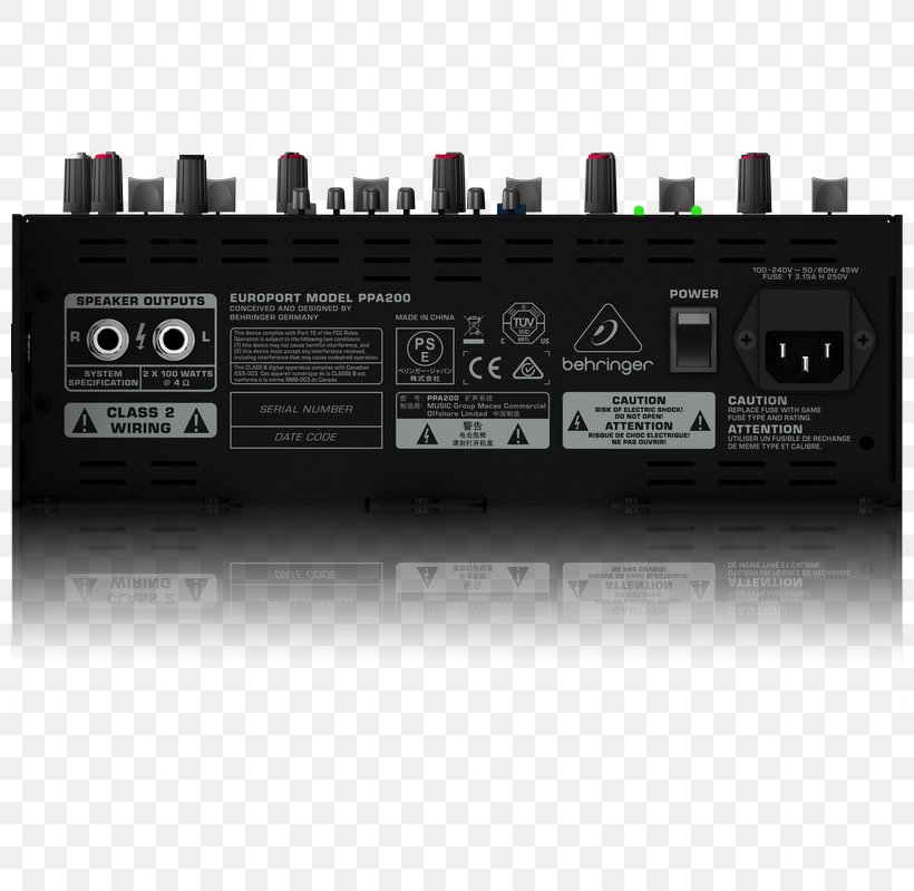 Microphone Public Address Systems BEHRINGER Europort PPA2000BT Sound, PNG, 800x800px, Microphone, Audio Power Amplifier, Audio Receiver, Behringer, Electronic Component Download Free