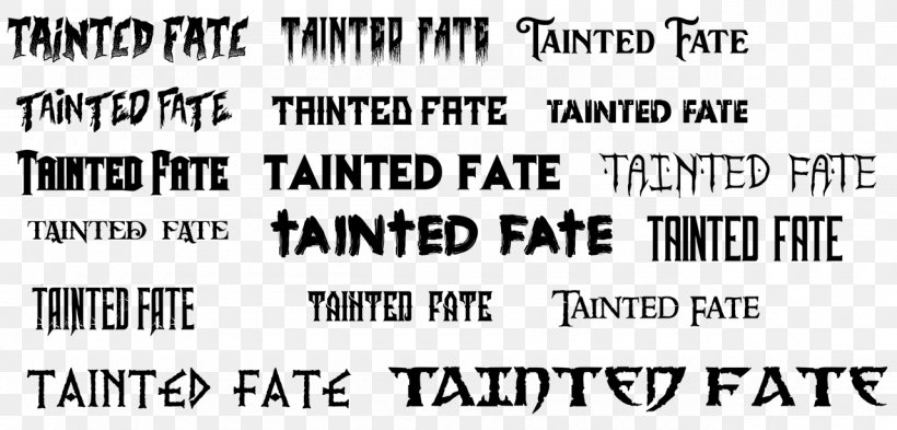 Tainted Fate Misfit Village Logo Font, PNG, 1280x614px, Logo, Area, Black, Black And White, Black M Download Free