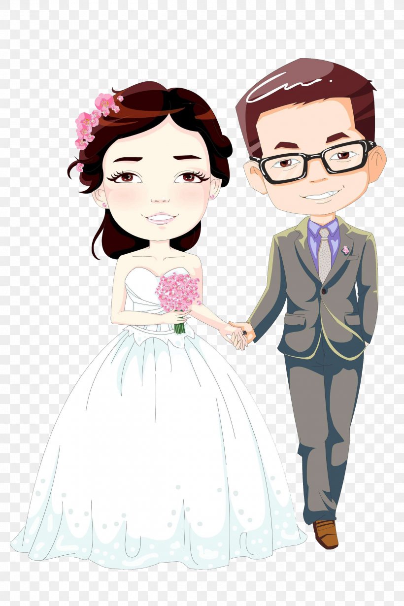 Wedding Marriage Cartoon, PNG, 2500x3750px, Watercolor, Cartoon, Flower, Frame, Heart Download Free