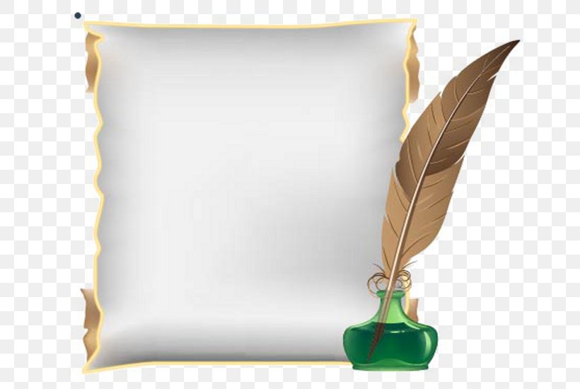Paper Feather Quill Inkwell, PNG, 671x550px, Paper, Drawing, Feather, Inkwell, Parchment Download Free