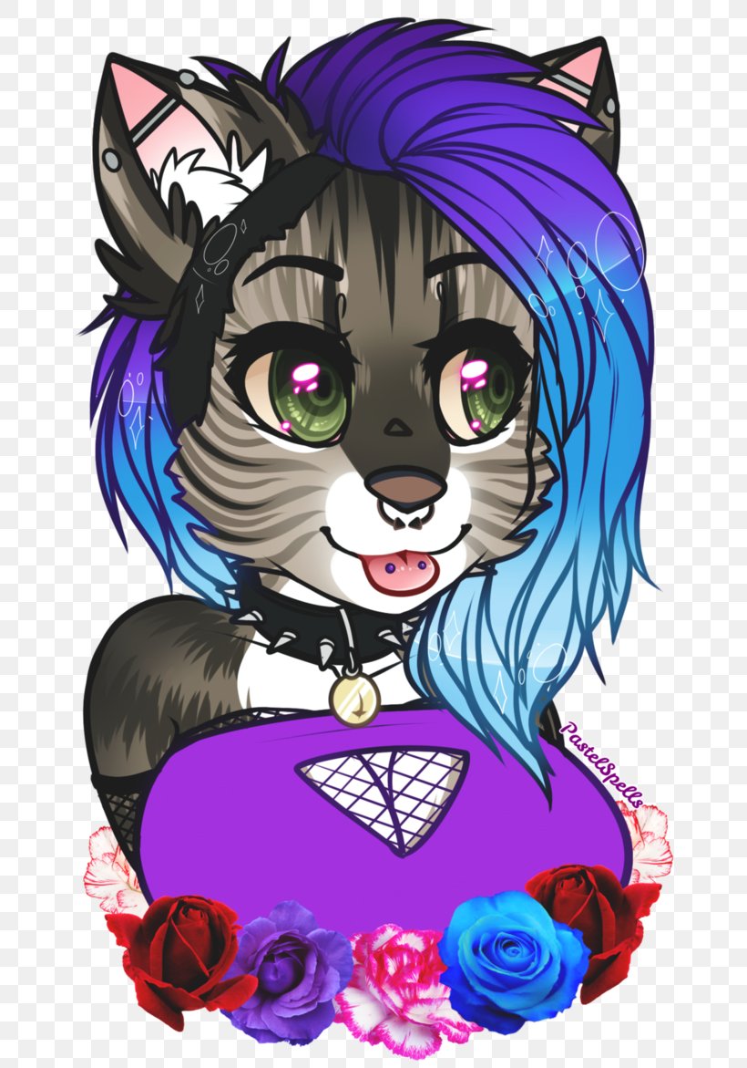 Whiskers Cat Felidae Furry Fandom Art, PNG, 682x1171px, Watercolor, Cartoon, Flower, Frame, Heart Download Free