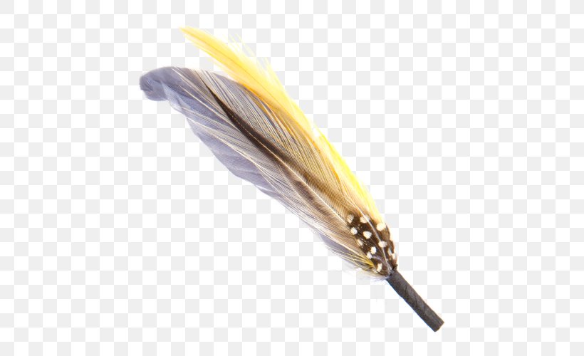 Feather, PNG, 500x500px, Feather, Artificial Fly, Quill, Wing, Yellow Download Free