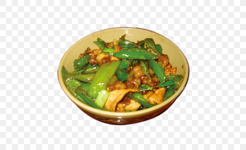 Twice Cooked Pork Snow Pea Vegetarian Cuisine American Chinese Cuisine, PNG, 500x500px, Twice Cooked Pork, American Chinese Cuisine, Asian Food, Bean, Chinese Cuisine Download Free