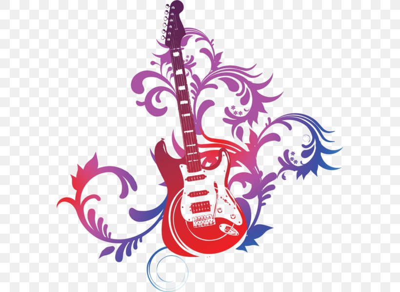 Vector Graphics Electric Guitar Clip Art Acoustic Guitar, PNG, 588x600px, Watercolor, Cartoon, Flower, Frame, Heart Download Free