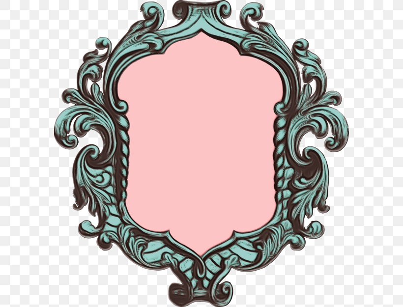Vintage Ornament Frame, PNG, 600x625px, Picture Frames, Film Frame, Green, Mirror, Ornament Download Free