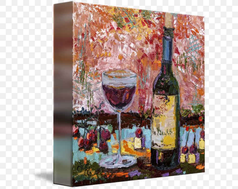 Wine Glass Liqueur Red Wine Still Life, PNG, 606x650px, Wine Glass, Art, Bottle, Canvas, Distilled Beverage Download Free