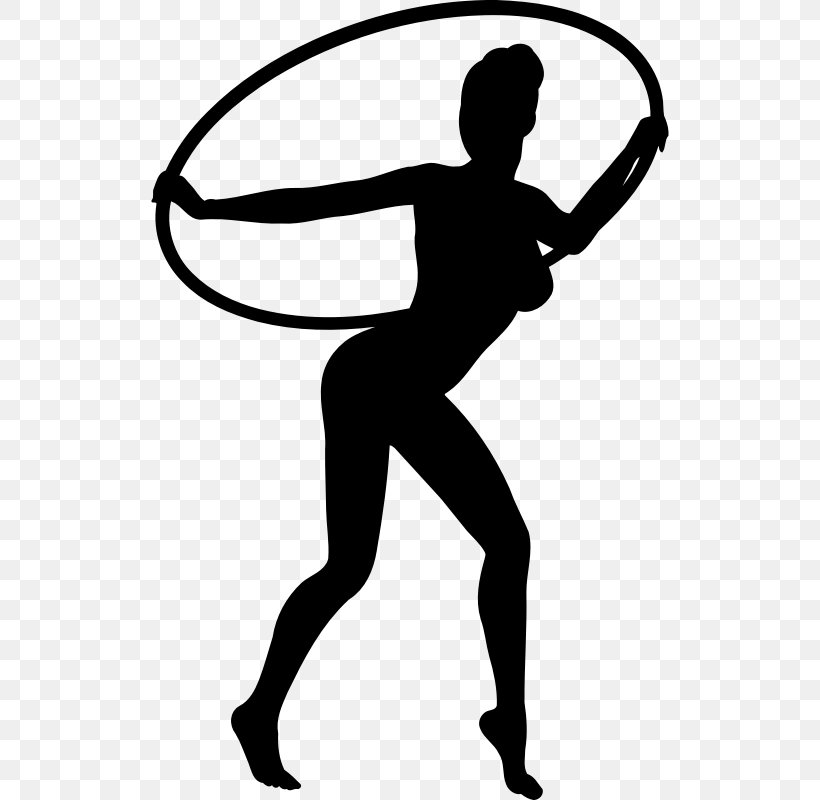 Silhouette Hula Hoops Dance Clip Art, PNG, 518x800px, Silhouette, Area, Arm, Artwork, Black Download Free