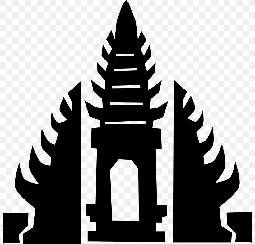 Balinese Temple Clip Art, PNG, 800x783px, Balinese Temple, Bali, Balinese Dance, Balinese People, Black And White Download Free