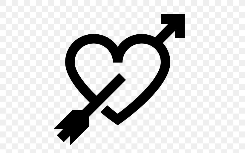 Heart Arrow Download Clip Art, PNG, 512x512px, Heart, Black And White, Bow, Brand, Gratis Download Free