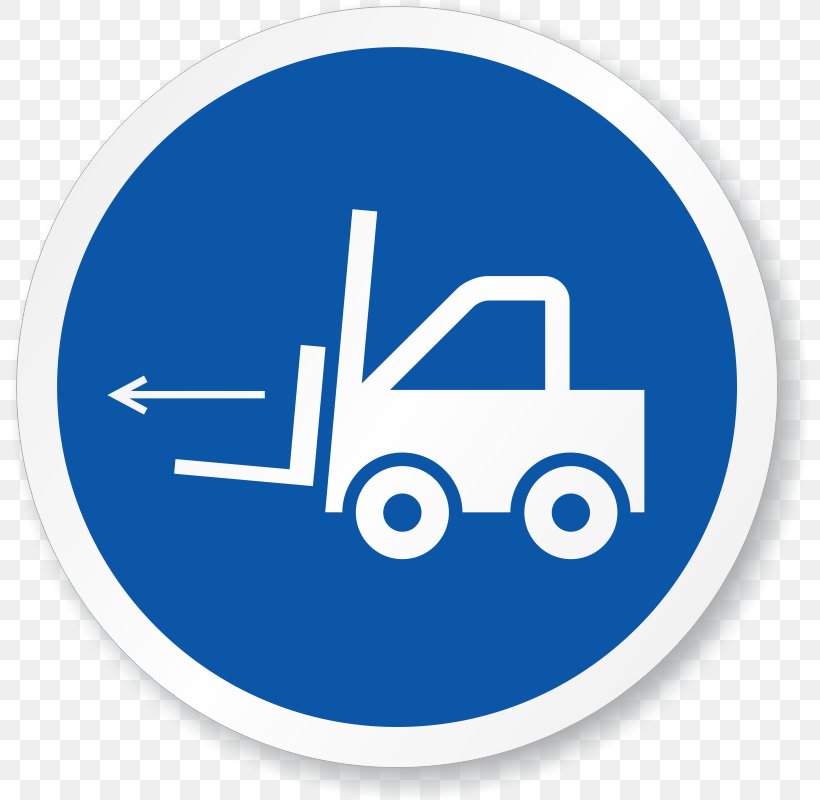 Forklift ISO 3864 Label Symbol Safety, PNG, 800x800px, Forklift, Area, Blue, Brand, Electric Blue Download Free