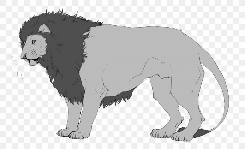 Lion Line Art Felidae Roar, PNG, 3000x1831px, Lion, Animal Figure, Art, Big Cat, Big Cats Download Free