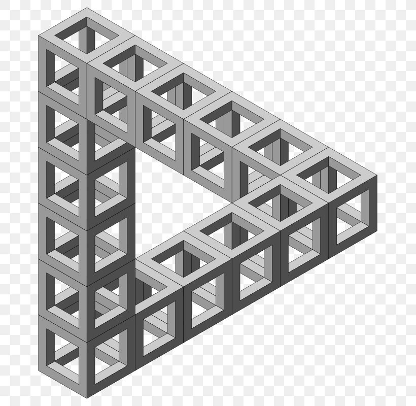 Penrose Triangle Optical Illusion Impossible Object Clip Art, PNG, 697x800px, Penrose Triangle, Drawing, Geometry, Illusion, Impossible Cube Download Free