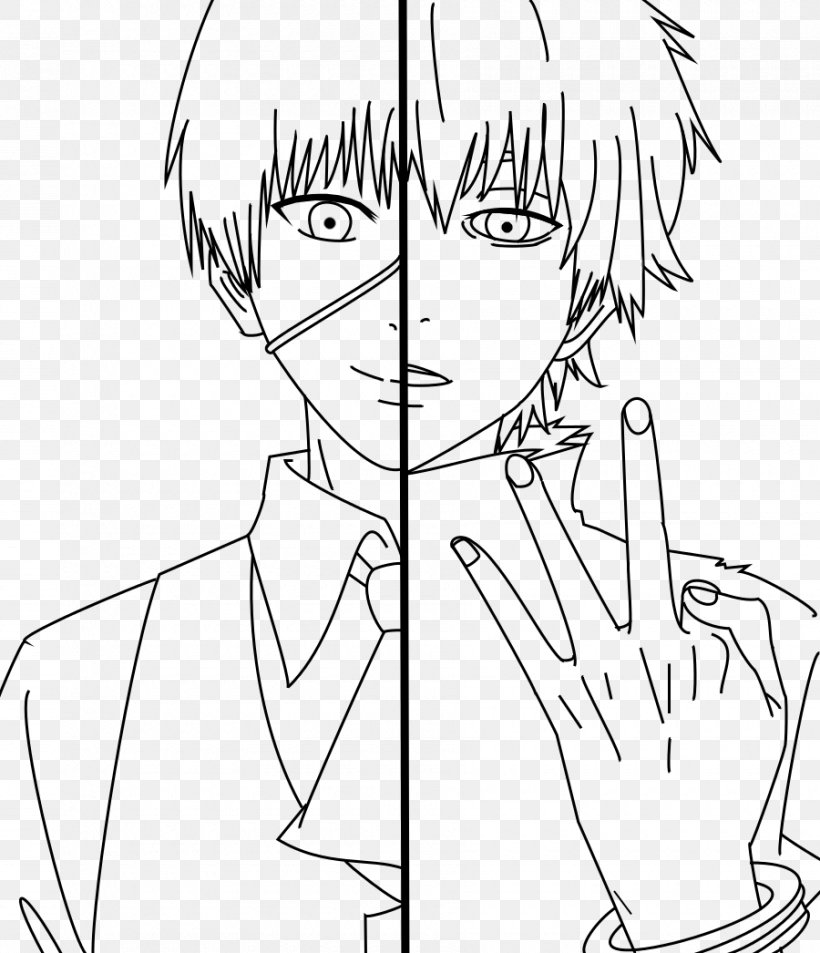 Tokyo Ghoul Drawing Line Art Sketch, PNG, 900x1046px, Watercolor, Cartoon, Flower, Frame, Heart Download Free