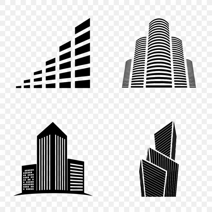 Building Logo Networking Hardware, PNG, 1016x1016px, Building, App Store, Apple, Black And White, Brand Download Free