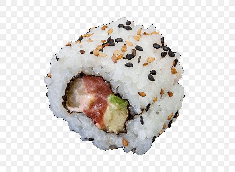 California Roll Sushi Sake Onigiri Japanese Cuisine, PNG, 600x600px, California Roll, Asian Food, Avocado, Comfort Food, Cucumber Download Free