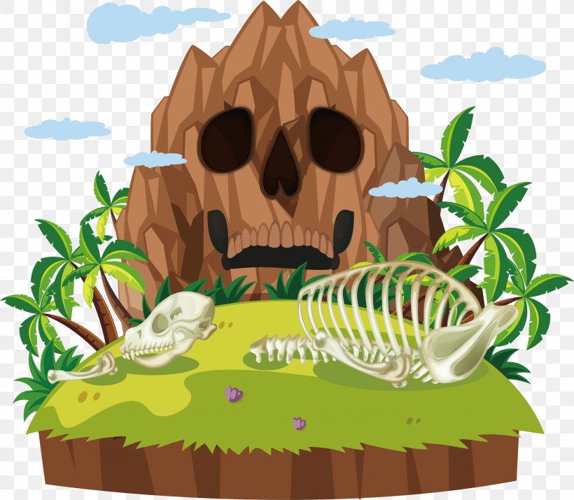 Drawing Skull Clip Art, PNG, 2772x2419px, Drawing, Cartoon, Food, Fotosearch, Grass Download Free