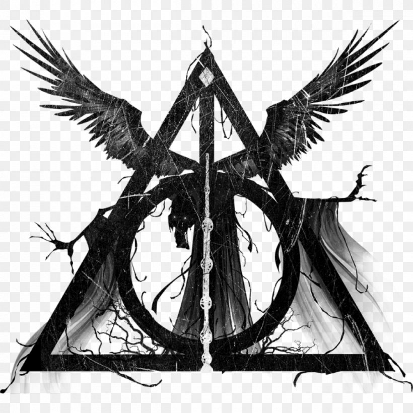 Harry Potter And The Deathly Hallows Harry Potter And The Half-Blood Prince Albus Dumbledore Hermione Granger, PNG, 1200x1200px, Harry Potter, Albus Dumbledore, Black And White, Feather, Fictional Character Download Free