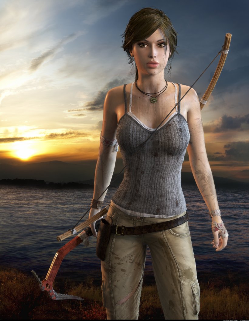 Tomb Raider: Underworld Tomb Raider: Anniversary Lara Croft: Tomb Raider, PNG, 1600x2066px, Watercolor, Cartoon, Flower, Frame, Heart Download Free