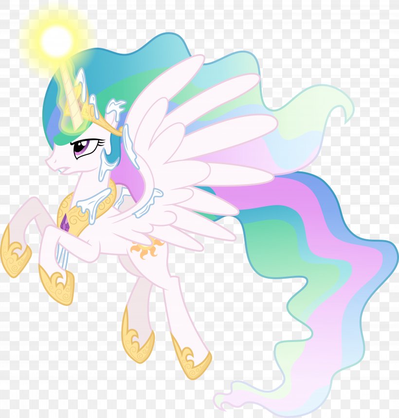 Princess Celestia Pony DeviantArt, PNG, 8306x8694px, Watercolor, Cartoon, Flower, Frame, Heart Download Free