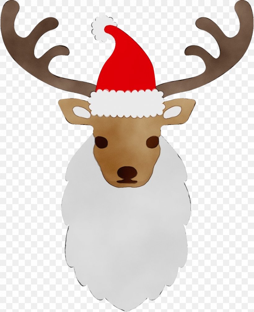 Reindeer, PNG, 832x1024px, Watercolor, Antler, Deer, Elk, Head Download Free