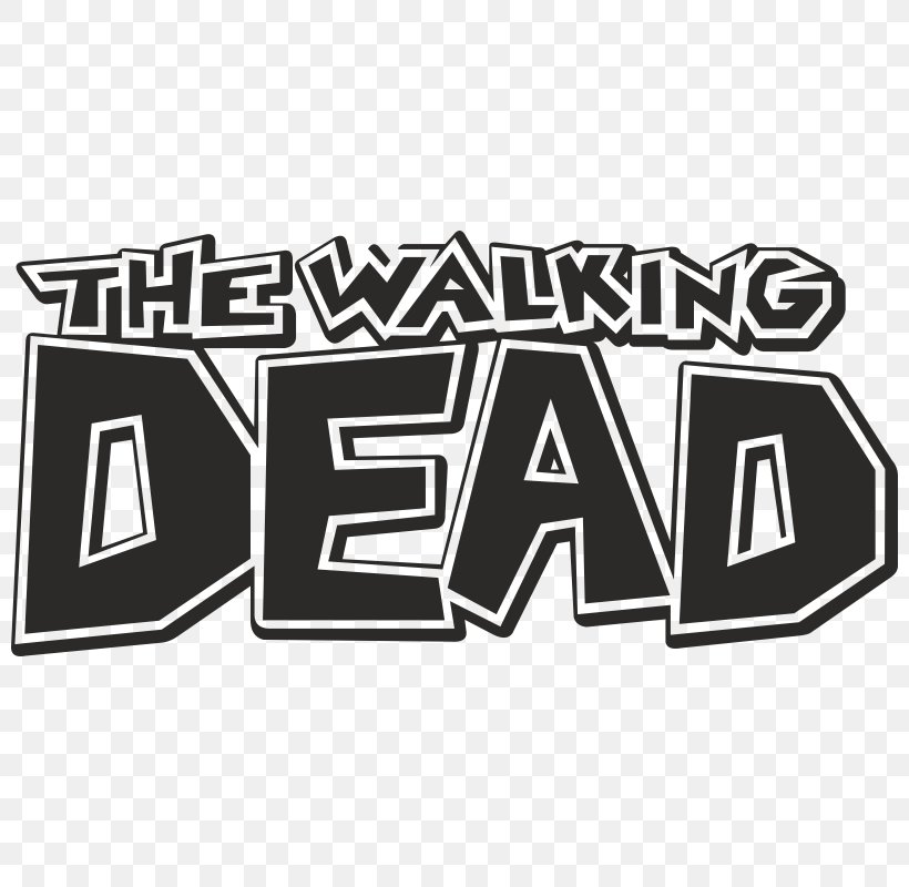 The Walking Dead Logo Decal Negan Rick Grimes, PNG, 800x800px, Walking Dead, Area, Black, Black And White, Brand Download Free