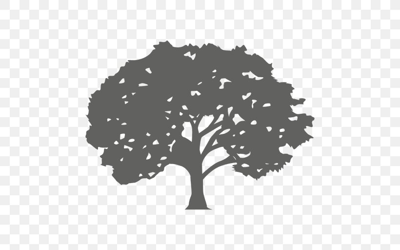 Tree Silhouette Red Maple, PNG, 512x512px, Tree, Black And White, Branch, Label, Leaf Download Free