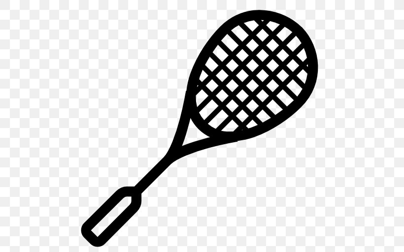 Badmintonracket Badmintonracket Squash Sport, PNG, 512x512px, Racket, Badminton, Badmintonracket, Ball, Black And White Download Free