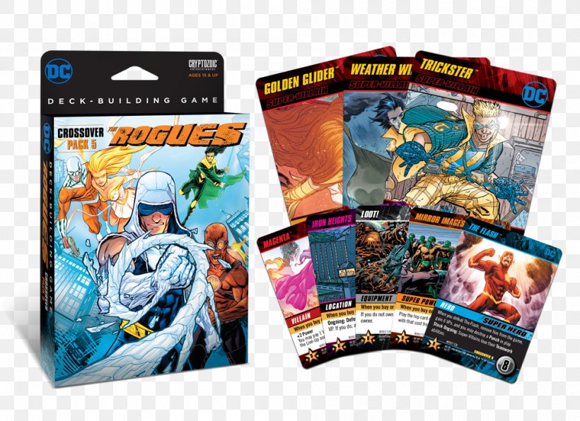 Cryptozoic Entertainment DC Comics Deck-Building Game Rogues, PNG, 1000x727px, Game, Action Figure, Board Game, Card Game, Dc Comics Download Free