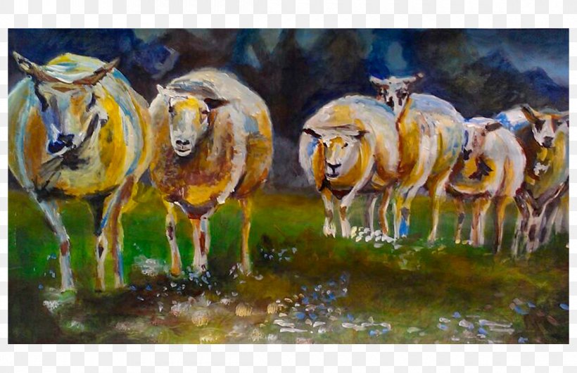 Sheep Horse Cattle Livestock Paint, PNG, 1160x750px, Sheep, Art, Artwork, Cattle, Cattle Like Mammal Download Free