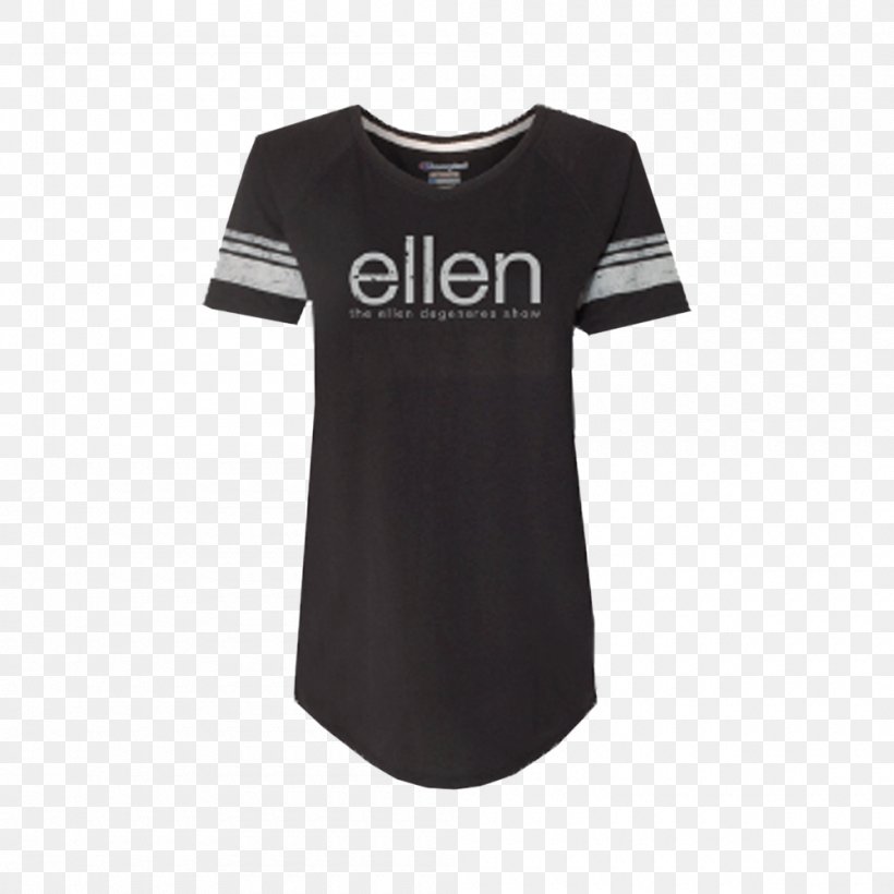 T-shirt Crew Neck Ellen Show Women's Champion Tee, PNG, 1000x1000px, Tshirt, Black, Brand, Champion, Clothing Download Free