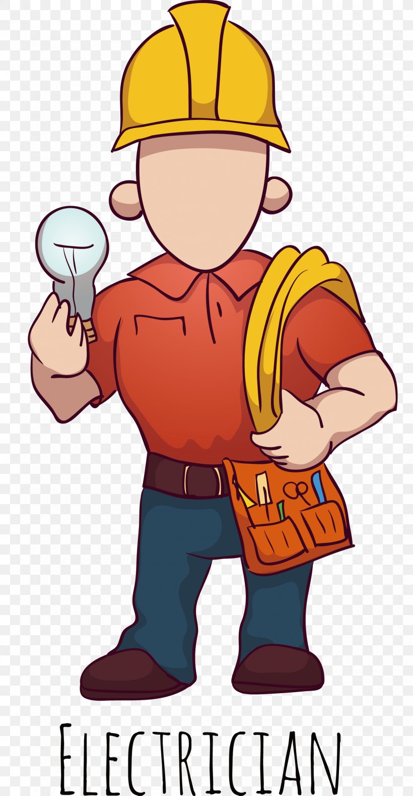 Electrician Euclidean Vector, PNG, 1623x3127px, Electrician, Area, Boy, Cartoon, Computer Graphics Download Free