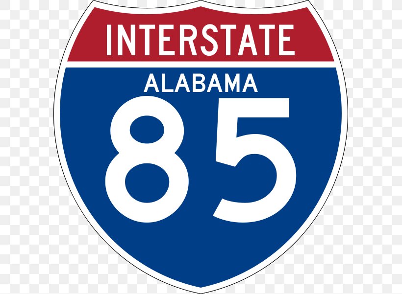 Interstate 85 In Georgia Interstate 84 Interstate 95 Interstate 45, PNG, 601x601px, Interstate 85, Area, Brand, Controlledaccess Highway, Highway Download Free