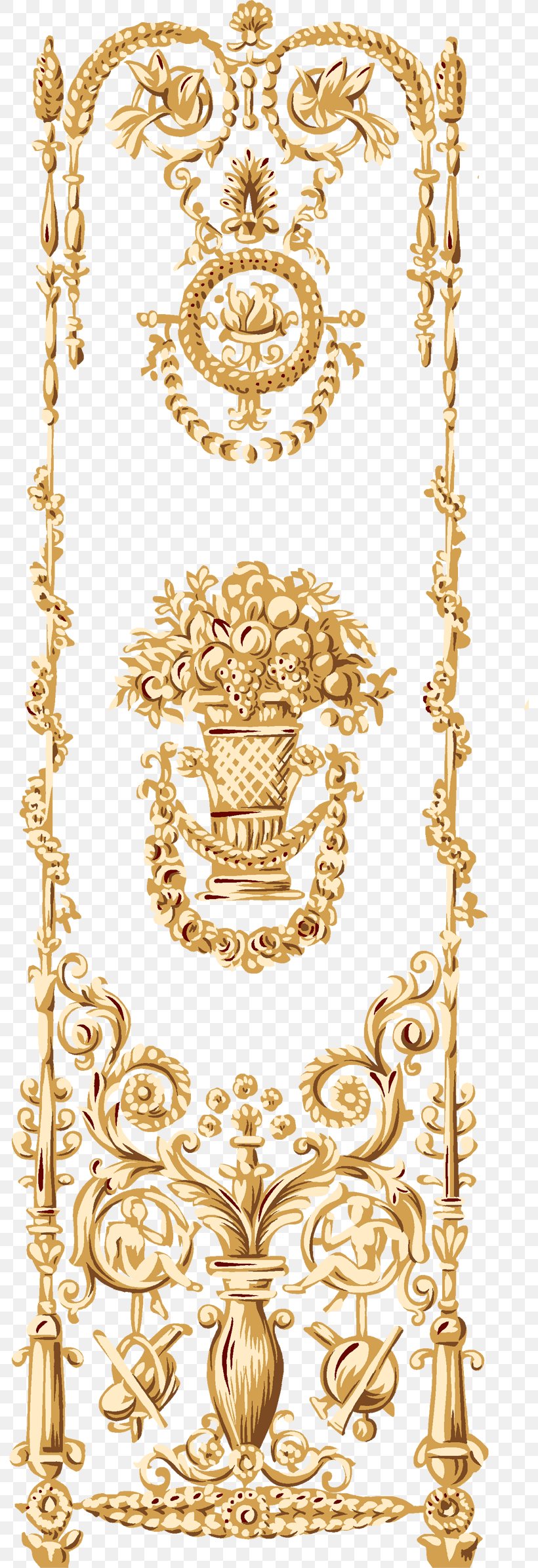 Ornament Gold, PNG, 792x2391px, Ornament, Area, Art, Brass, Color Download Free
