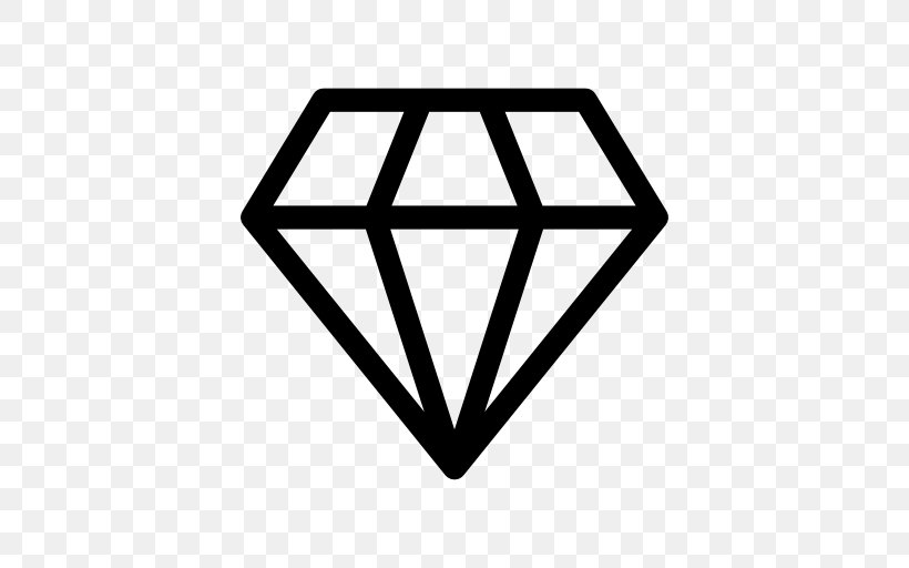 Diamond Gemstone Ring Clip Art, PNG, 512x512px, Diamond, Area, Black, Black And White, Brand Download Free