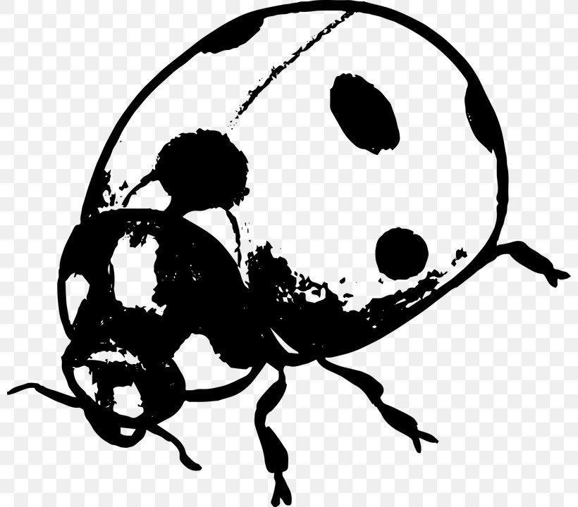 Ladybird Beetle Black And White Silhouette Clip Art, PNG, 800x720px, Ladybird Beetle, Artwork, Ball, Beetle, Black And White Download Free