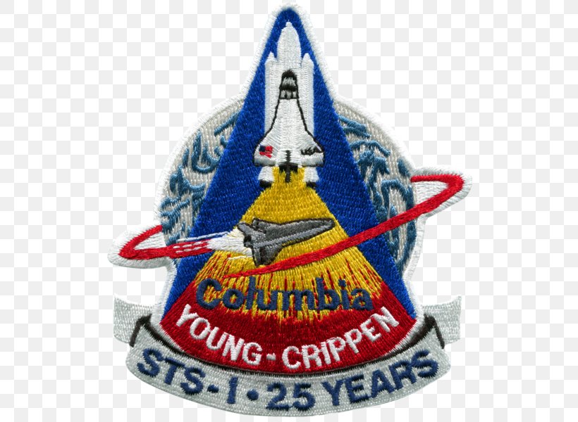 STS-1 Mission Patch Headgear Embroidered Patch Space Shuttle, PNG ...