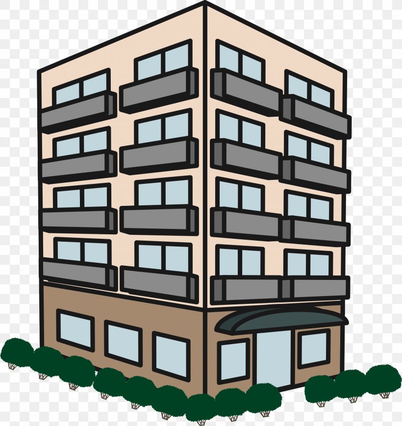 Apartment Building Condominium House Clip Art, PNG, 2264x2400px, Apartment, Architecture, Bedroom, Building, Commercial Building Download Free