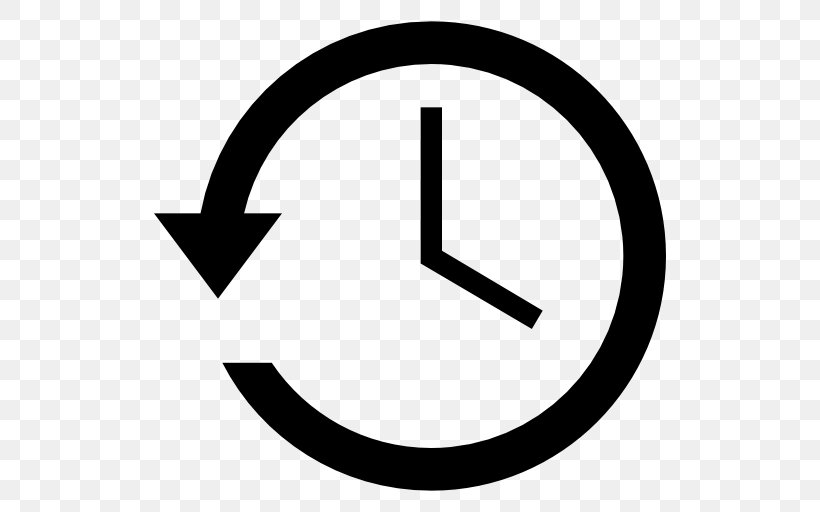 Clock Symbol Arrow, PNG, 512x512px, Clock, Area, Black And White, Brand, Emoticon Download Free