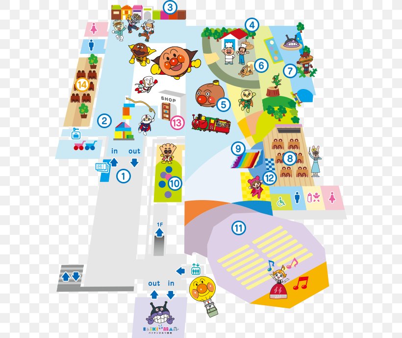 Kobe Anpanman Children's Museum & Mall Harborland อังปังแมน เซนได アンパンマンミュージアム, PNG, 596x691px, Anpanman, Anpan, Area, Child, Games Download Free