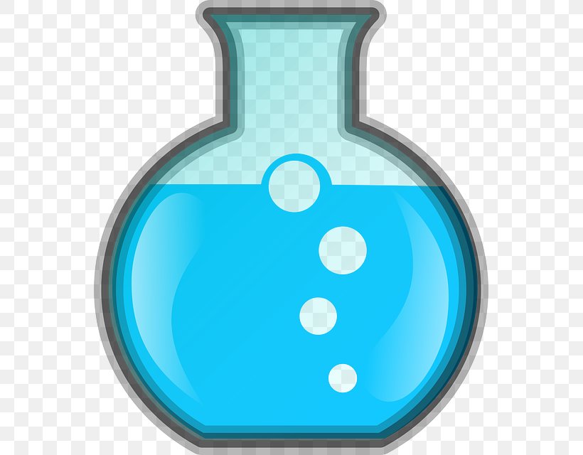 Laboratory Flasks Erlenmeyer Flask Beaker Clip Art, PNG, 555x640px, Laboratory Flasks, Aqua, Azure, Beaker, Bubble Download Free